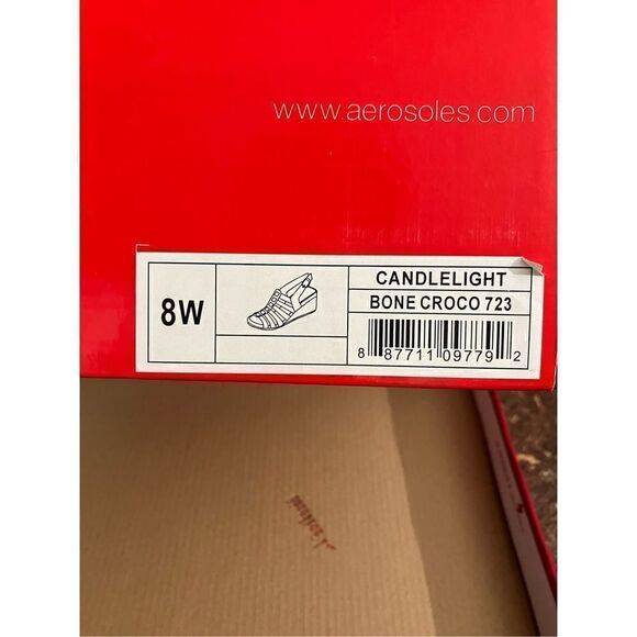 AEROPOSTALE Candlelight Wedge Sandals / SZ: US 8, Bone 3” Wedges.  NWT - Picture 9 of 9